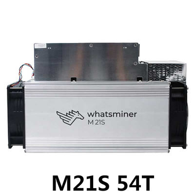 ব্যবহৃত Asic Whatsminer M21S 54Th 3240W SHA256 সেকেন্ড হ্যান্ড মাইক্রোব্ট মাইনার